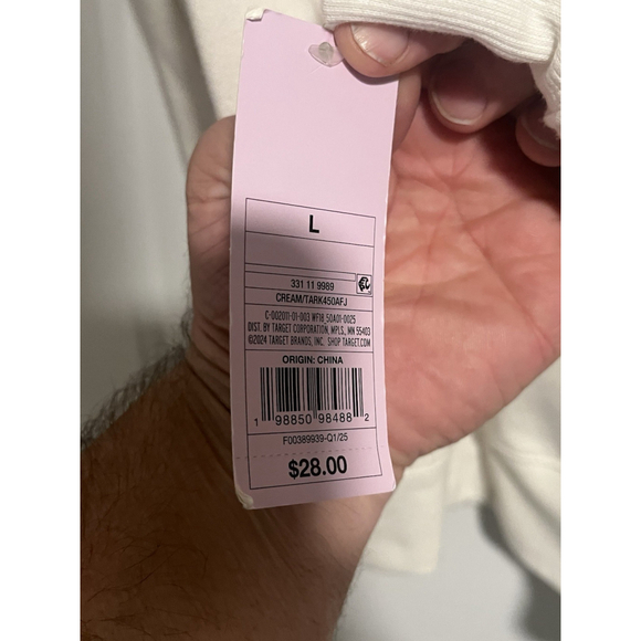 Wild Fable Sweatshirt Women's Large Cream Surf & Sand NWT - Picture 10 of 12